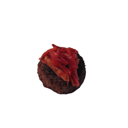 Linsenburger mit hausgemachtem Alps Kimchi