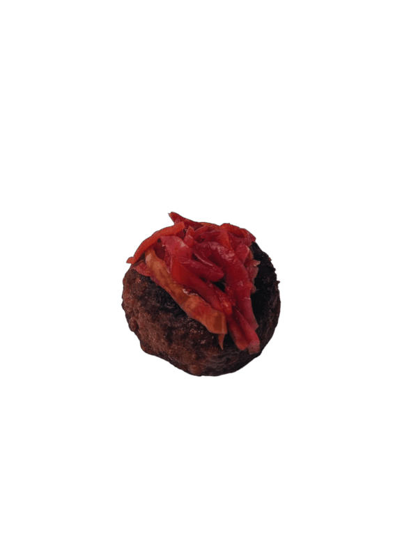 Linsenburger mit hausgemachtem Alps Kimchi