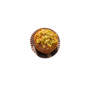 Profiteroles mixed with cream / pistachio cream / chocolate cream