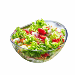 Mixed salad with 5 seasonal ingredients and dressing