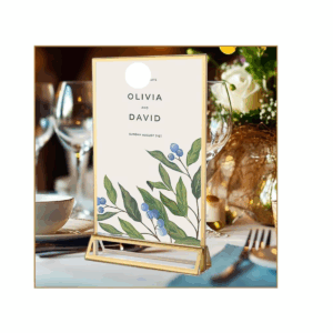 Graphic and print menu cards standard A5 incl. picture frame