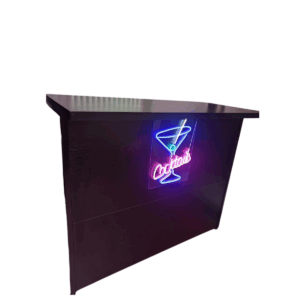 Bartheke mit Neonlicht