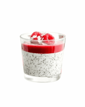 Chia pudding with vanilla and grilled pineapple